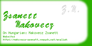 zsanett makovecz business card